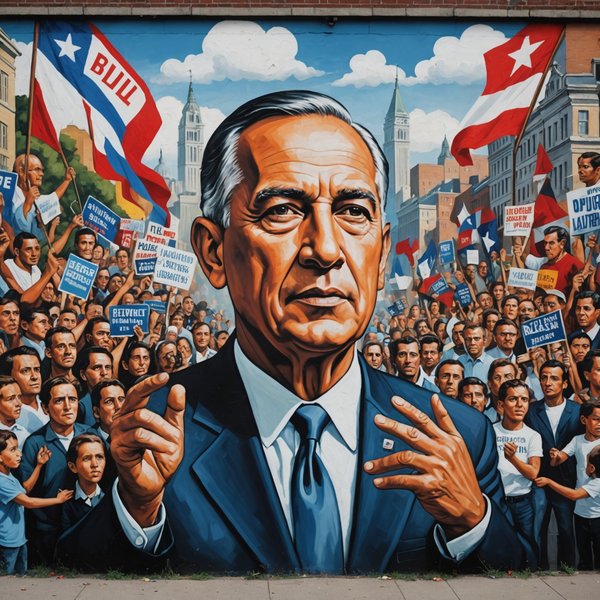 Comment les techniques de peinture murale ont-elles été utilisées dans l'art politique ?